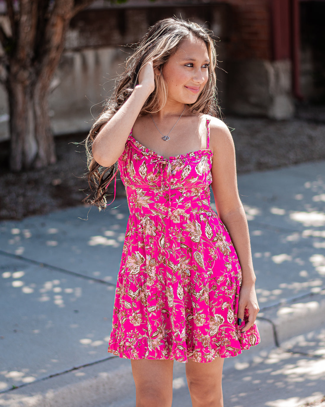 Margs In Malibu Floral Mini Dress