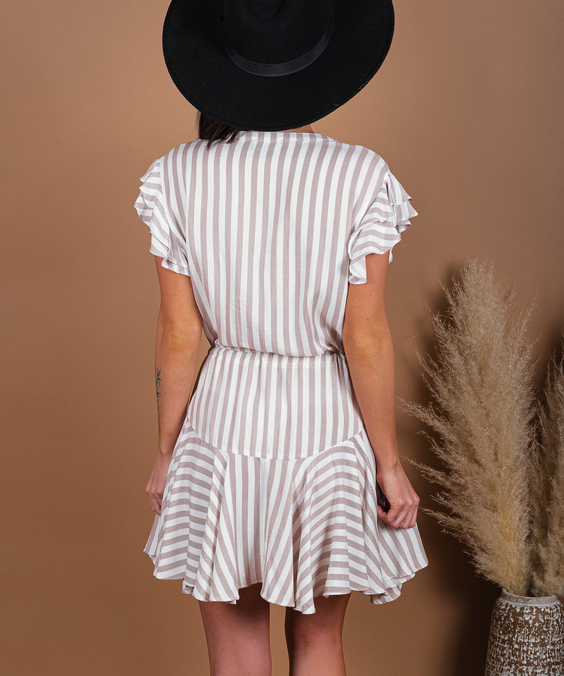 Play Fair Striped Button Down Dress