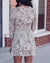 Special Occasion Smocked Leopard Mini Dress