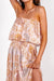 Hidden Paradise Printed Strapless Maxi Dress