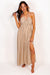 From The Source Pocketed Halter Maxi Dress