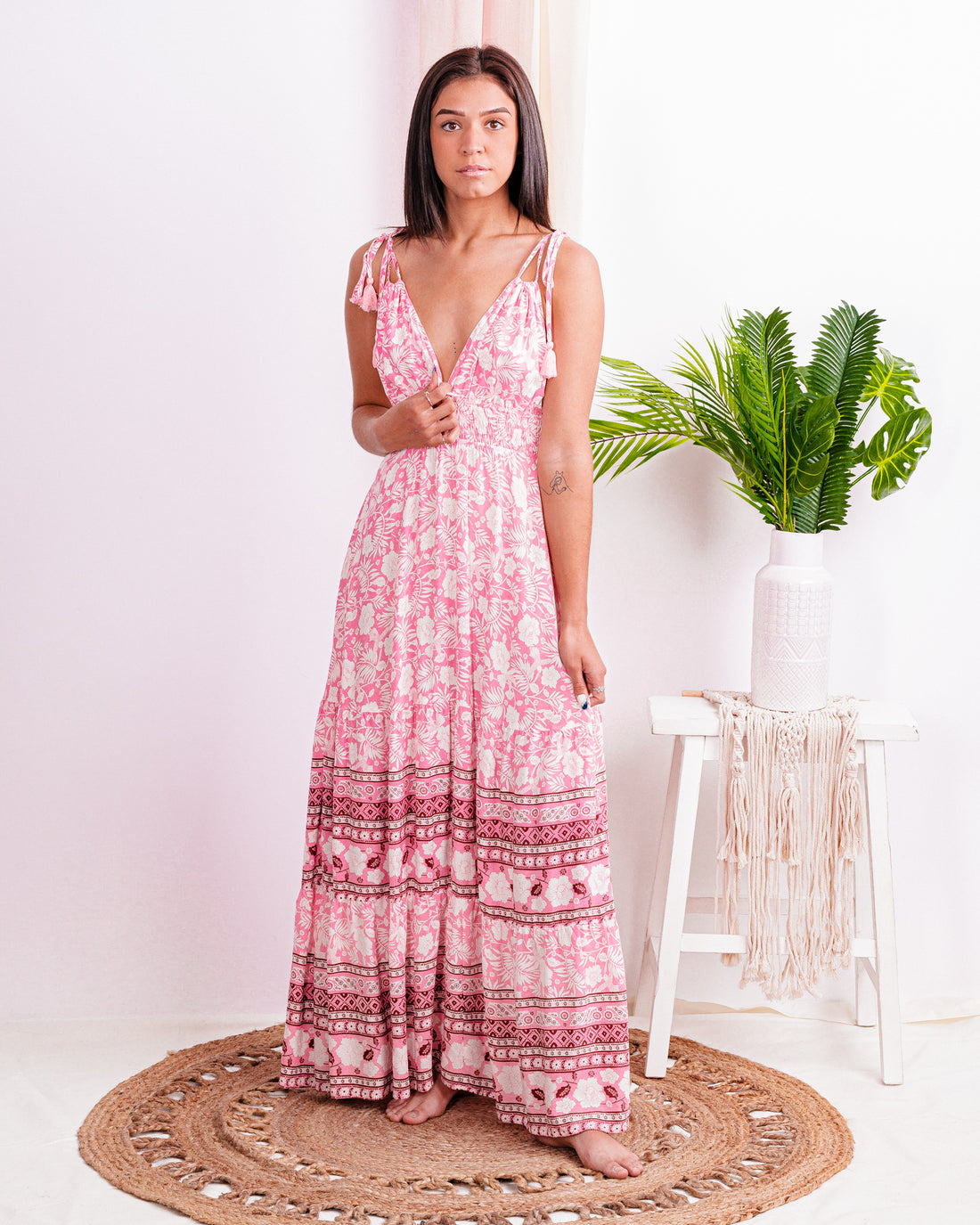 Can't Get Past This Moment Floral Maxi Dress - Truelynn Clothing Company