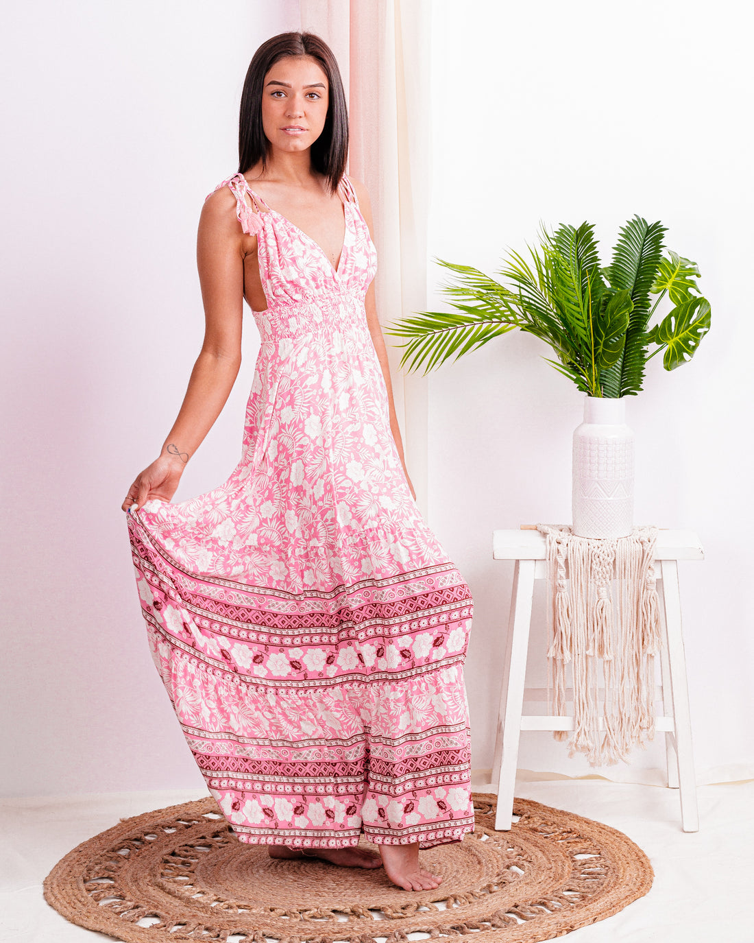 Can't Get Past This Moment Floral Maxi Dress - Truelynn Clothing Company