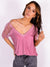 Wendy Lace Detail V-Neck Top