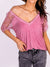 Wendy Lace Detail V-Neck Top