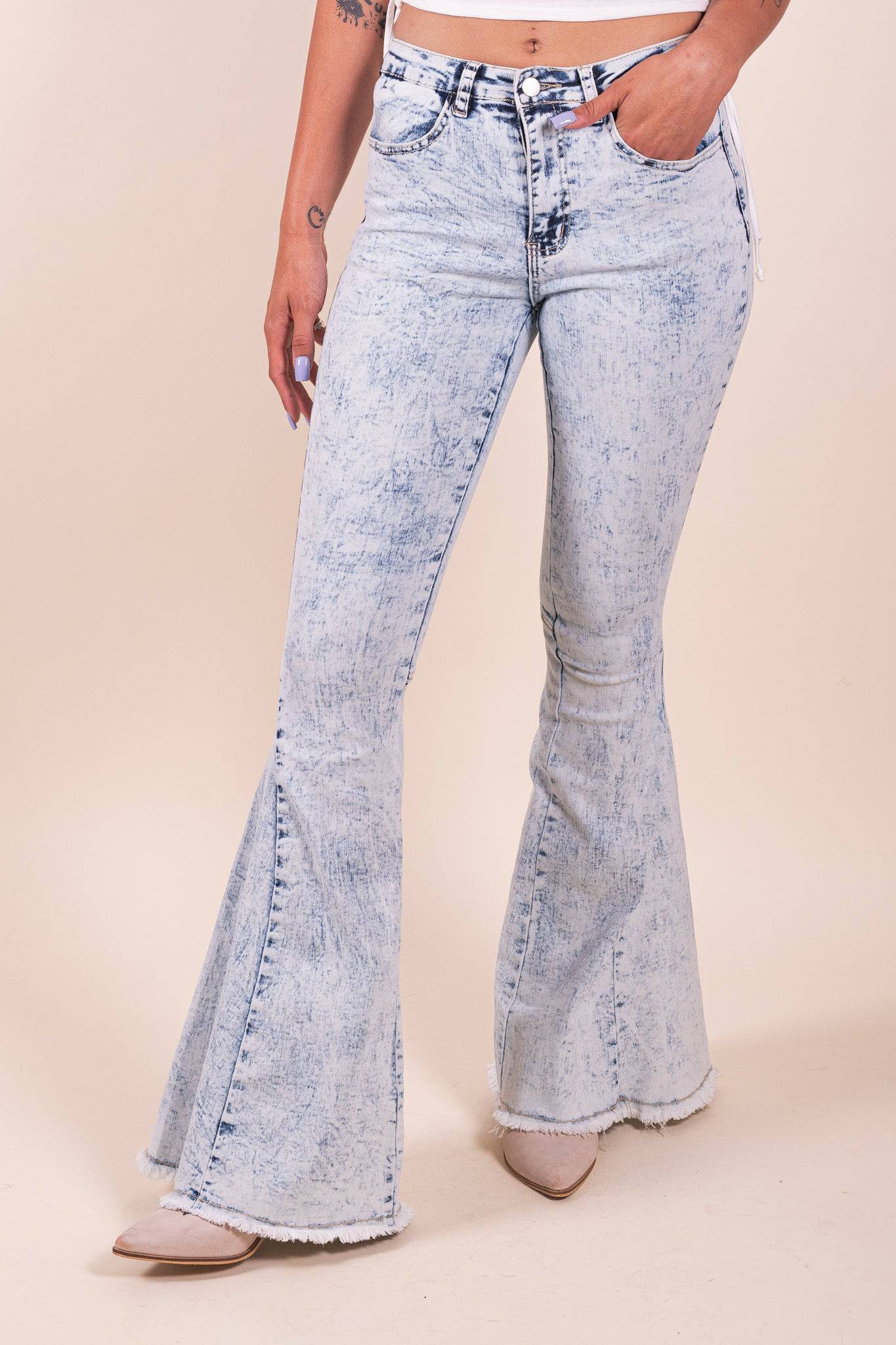 Flare Jeans Bell Bottoms | Womens Jeans Denim Bell Bottom | Jeans Bell  Bottom High - Jeans - Aliexpress