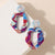 Jolene Marbled Asymmetrical Earring - Truelynn Clothing Company