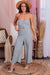 Desiree  Pocketed Striped Jumpsuit