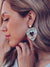 I Heart You  Statement Earrings In Pearlescent