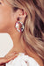 Jolene Marbled Asymmetrical Earring