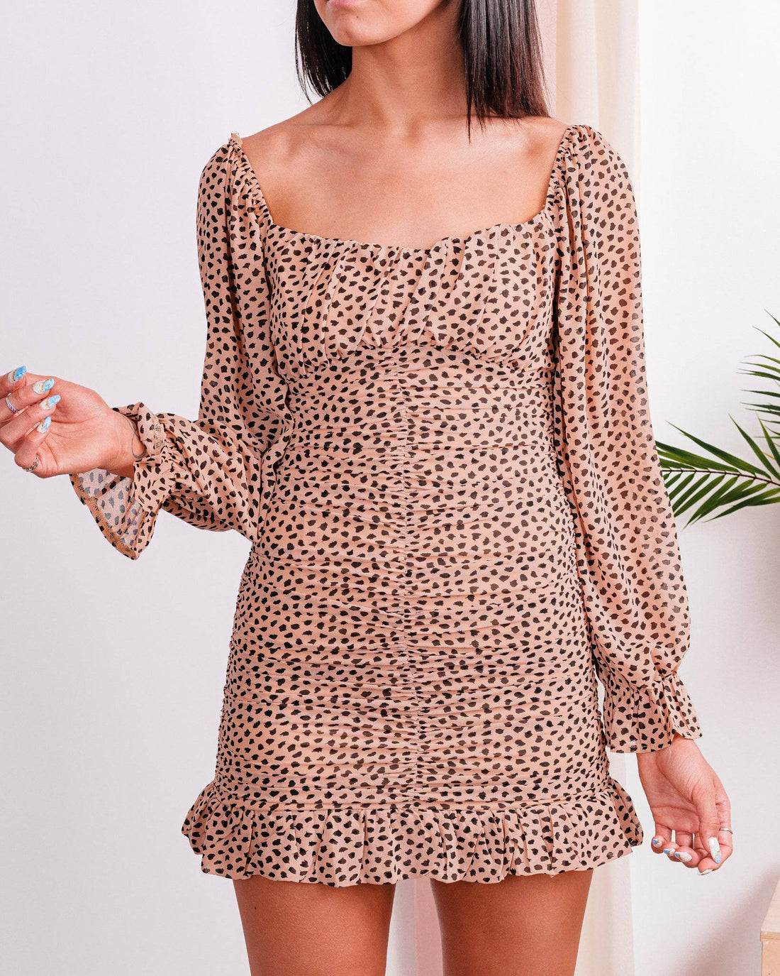 Meet You Later Cheetah Print Mini Dress