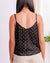 Tinsley Lace Inset Cami Top- Black
